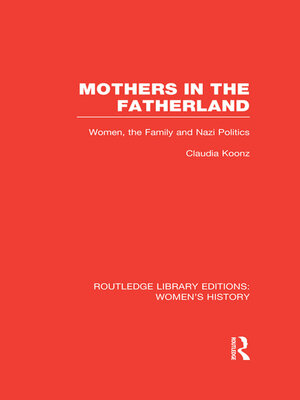 cover image of Mothers in the Fatherland